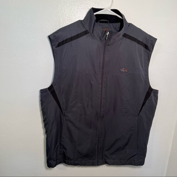 Greg Norman for Tasso Elba Outdoor Vest Dark Gray - Picture 2 of 11